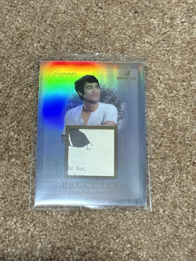2024 Keepsake Bruce Lee 50th Anniversary Personal Relic Card #220 Document Piece