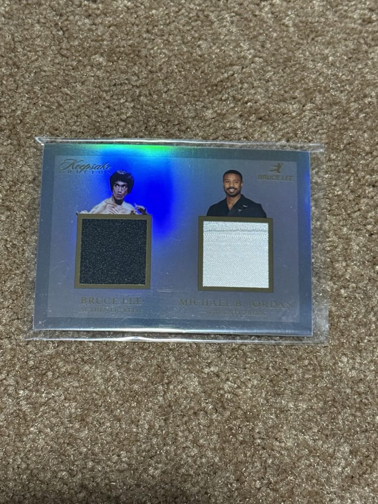 2024 Keepsake Bruce Lee Michael B Jordan Dual Authentic Relic Card #221