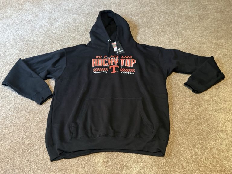 Fanatics Tennessee Volunteers Rocky Top Football Hoodie Mens XL Black NWT
