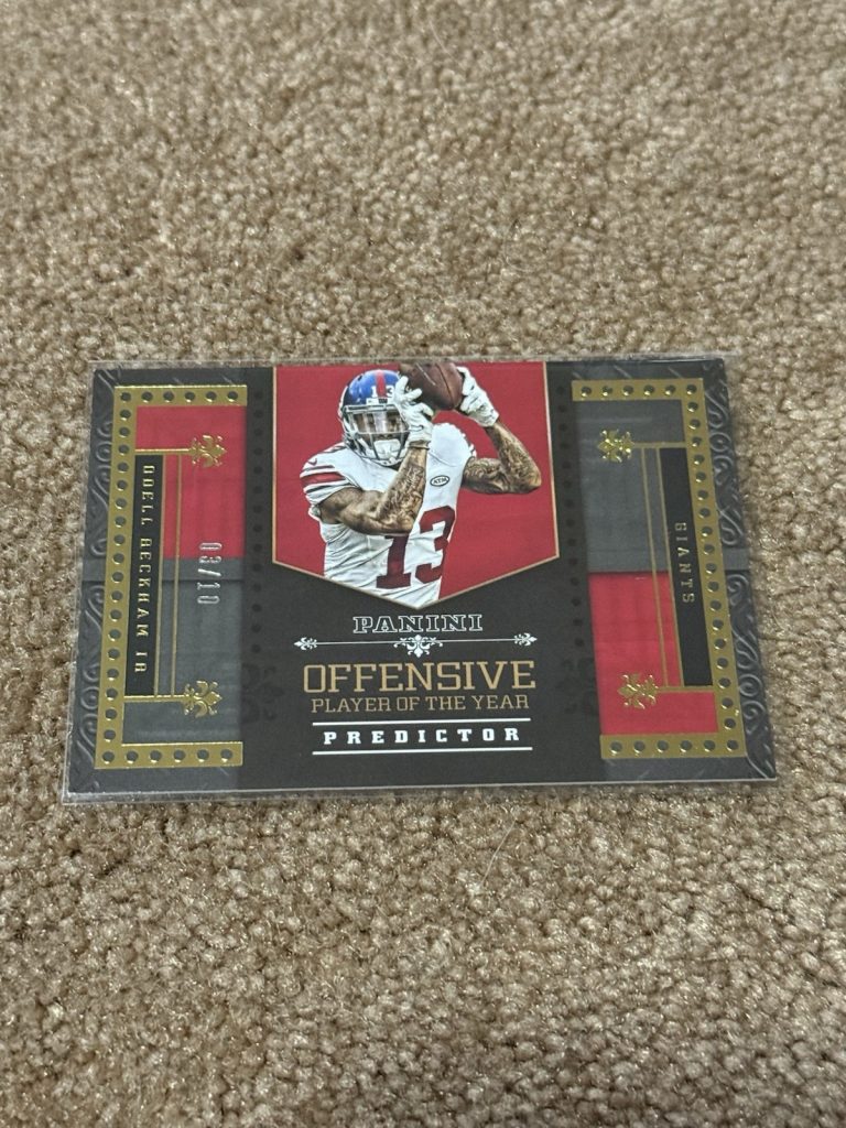 Odell Beckham Jr 2016 Panini NFL Offensive POY Predictor #OPOY-19 Giants /10