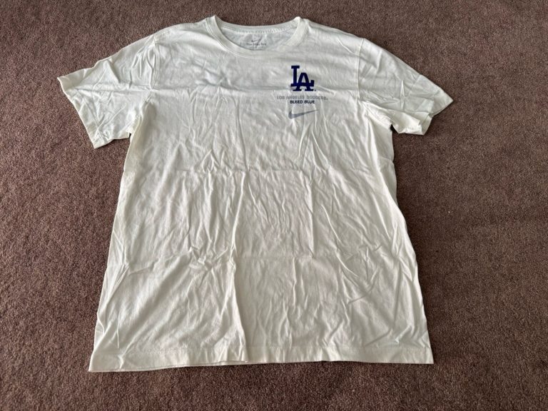 Nike Los Angeles Dodgers Baseball T-Shirt Mens Large Blue Heather MLB