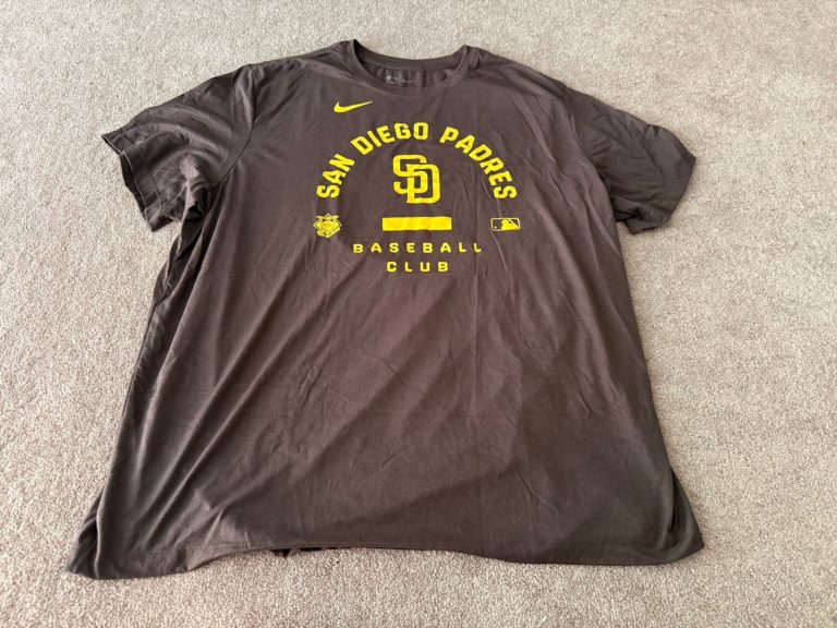 Nike San Diego Padres Baseball Club Dri-Fit T-Shirt Mens 3XL Brown MLB