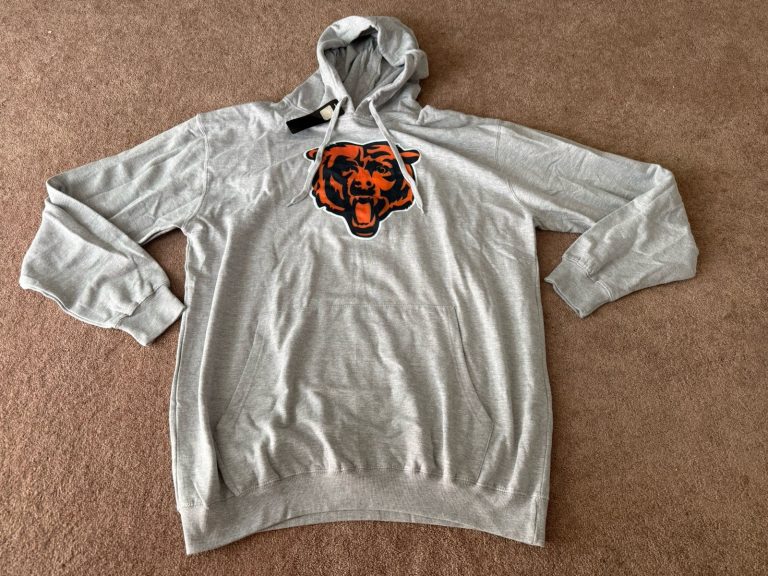 Fanatics Chicago Bears Paris 54 Gray Hoodie NFL Big & Tall Sz 2XLT