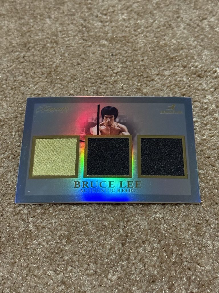 2024 Keepsake Bruce Lee 50th Anniversary Triple Authentic Relic Card #249