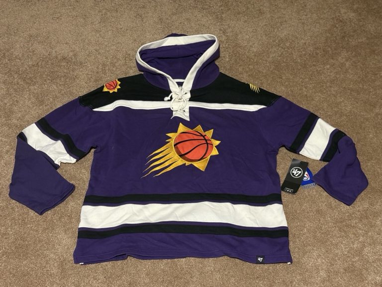 ‘47 Brand Phoenix Suns NBA Superior Lacer Hoodie Purple Men’s XL NWT