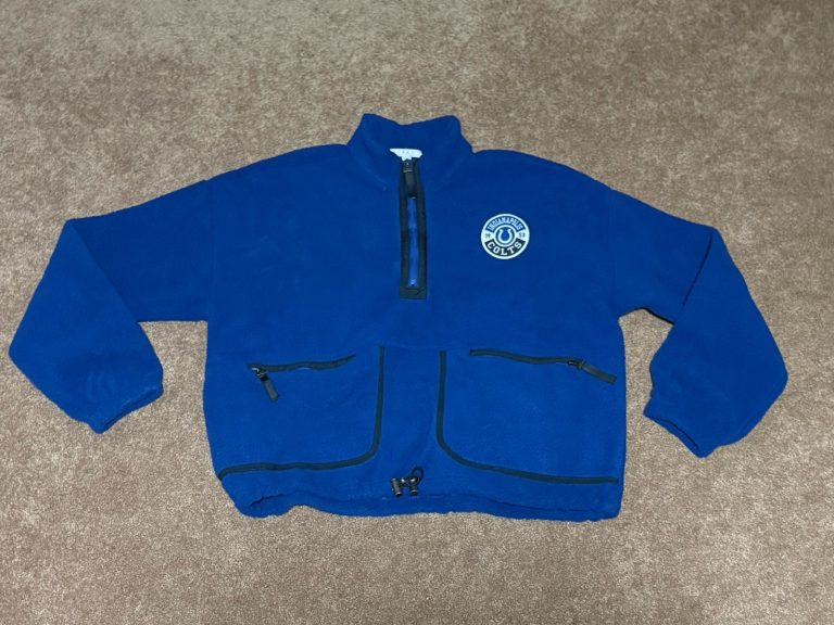 Wear by Erin Andrews Indianapolis Colts NFL Fleece Full Zip Jacket Blue XXL NWT