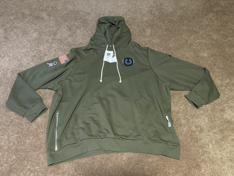 Nike NFL Salute to Service Indianapolis Colts Hoodie 4XL Olive NWT