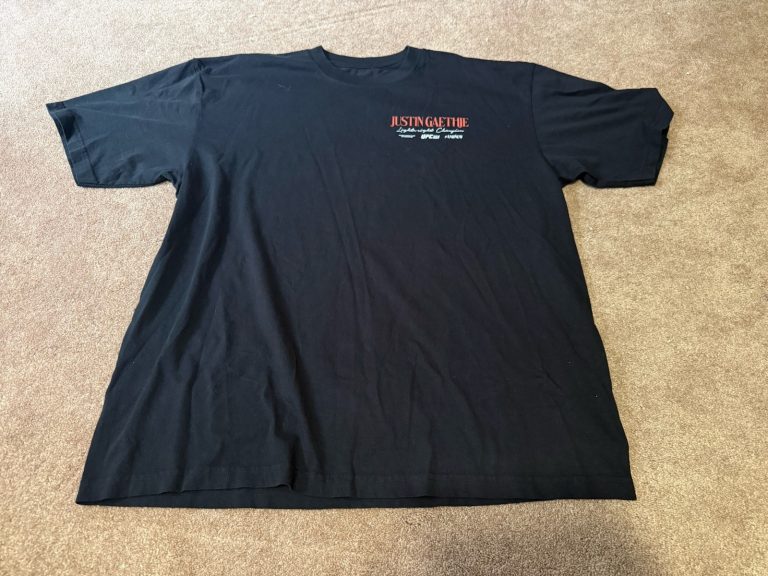 UFC Justin Gaethje 324 The Highlight Lightweight Champion T-Shirt Black XL