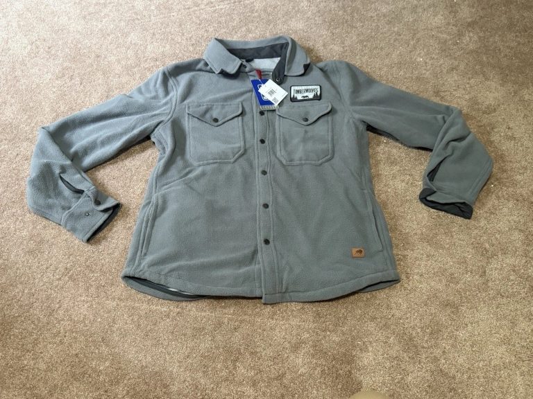 Sportiqe Minnesota Timberwolves Fleece Button Down Shirt Jacket NBA NWT Sz L