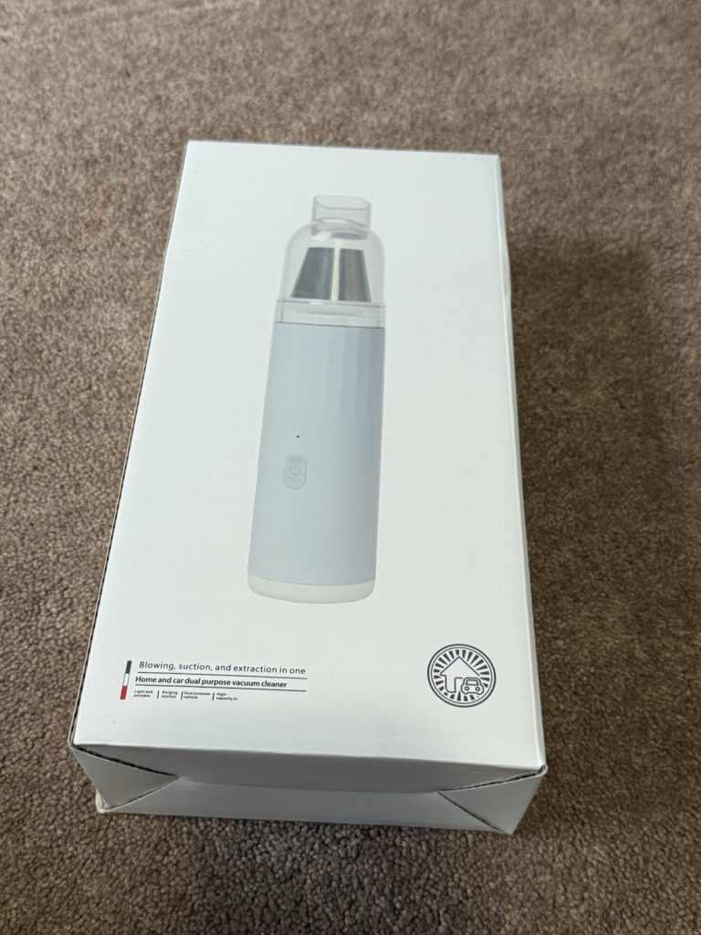 Portable Handheld Vacuum Cleaner Cordless Car Home Mini USB-C Rechargeable White
