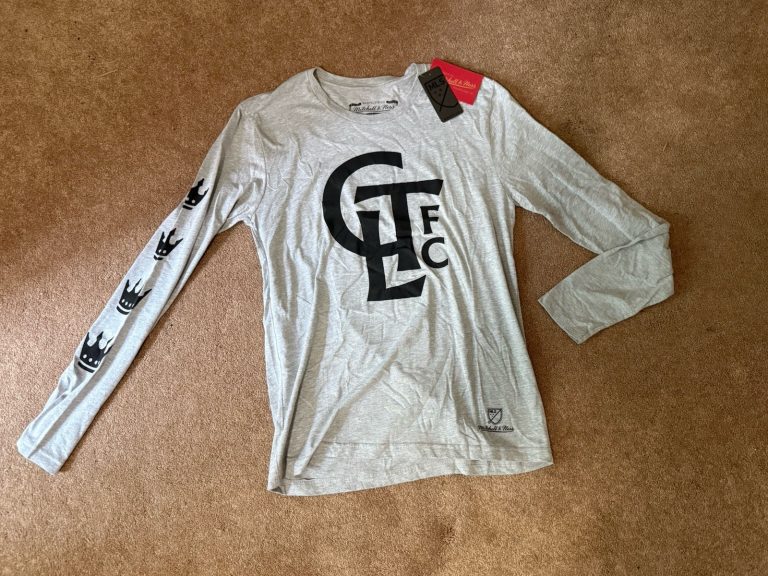 Mitchell & Ness Charlotte FC CLTFC Monogram Long Sleeve Shirt Men’s M NWT