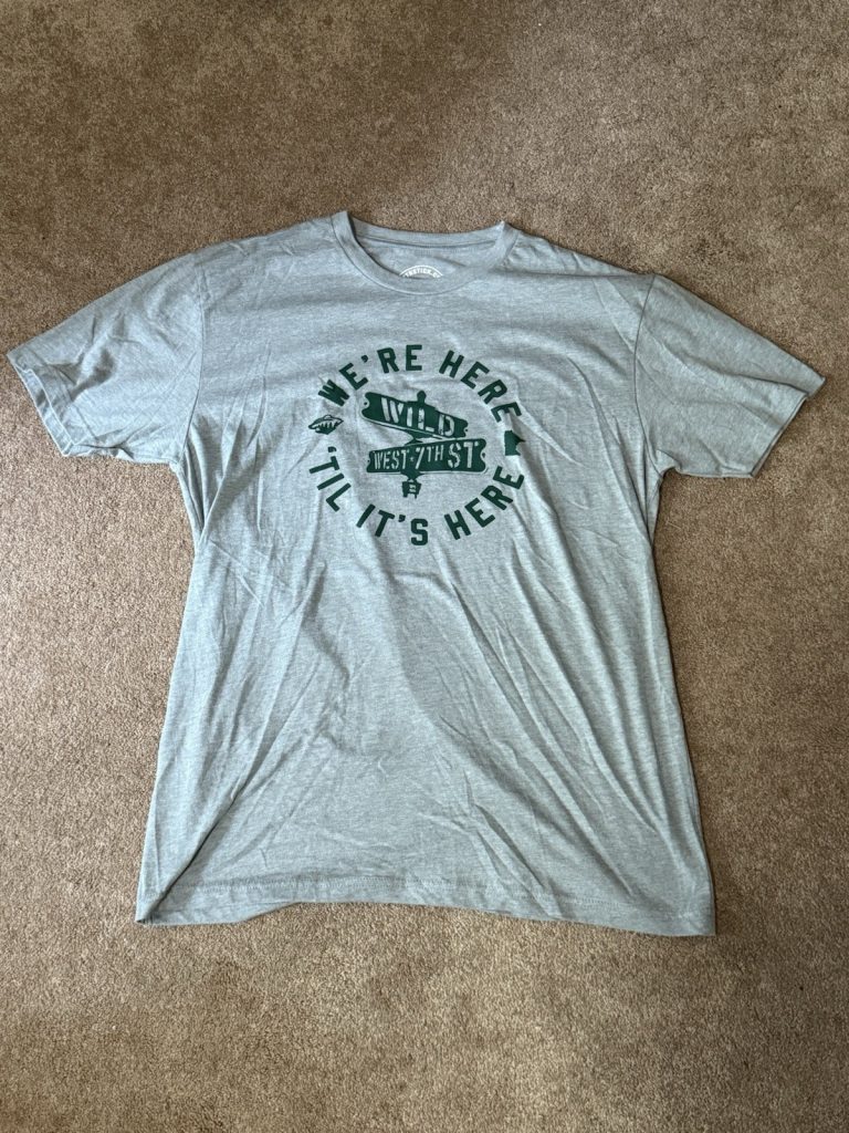 Sotastick Minnesota Wild We’re Here Til Its Here West 7th St Shirt L