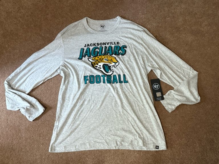 ‘47 Brand Jacksonville Jaguars Football Long Sleeve Shirt Men’s XXL NWT