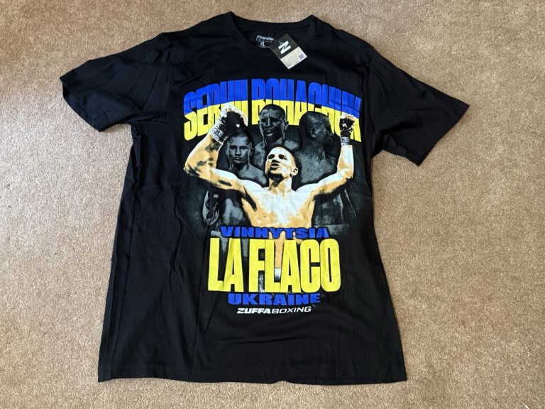 Zuffa Boxing Serhii Bohachuk La Flaco Ukraine T-Shirt Men’s L NWT