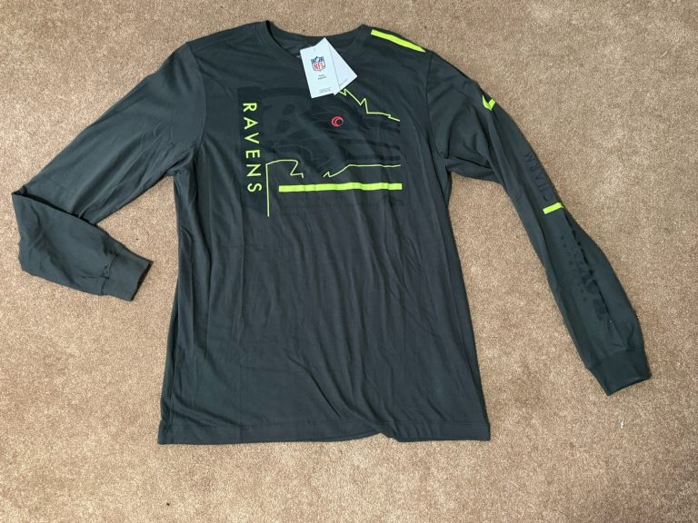 Nike NFL Baltimore Ravens Charm City Dri-Fit Long Sleeve Men’s L NWT