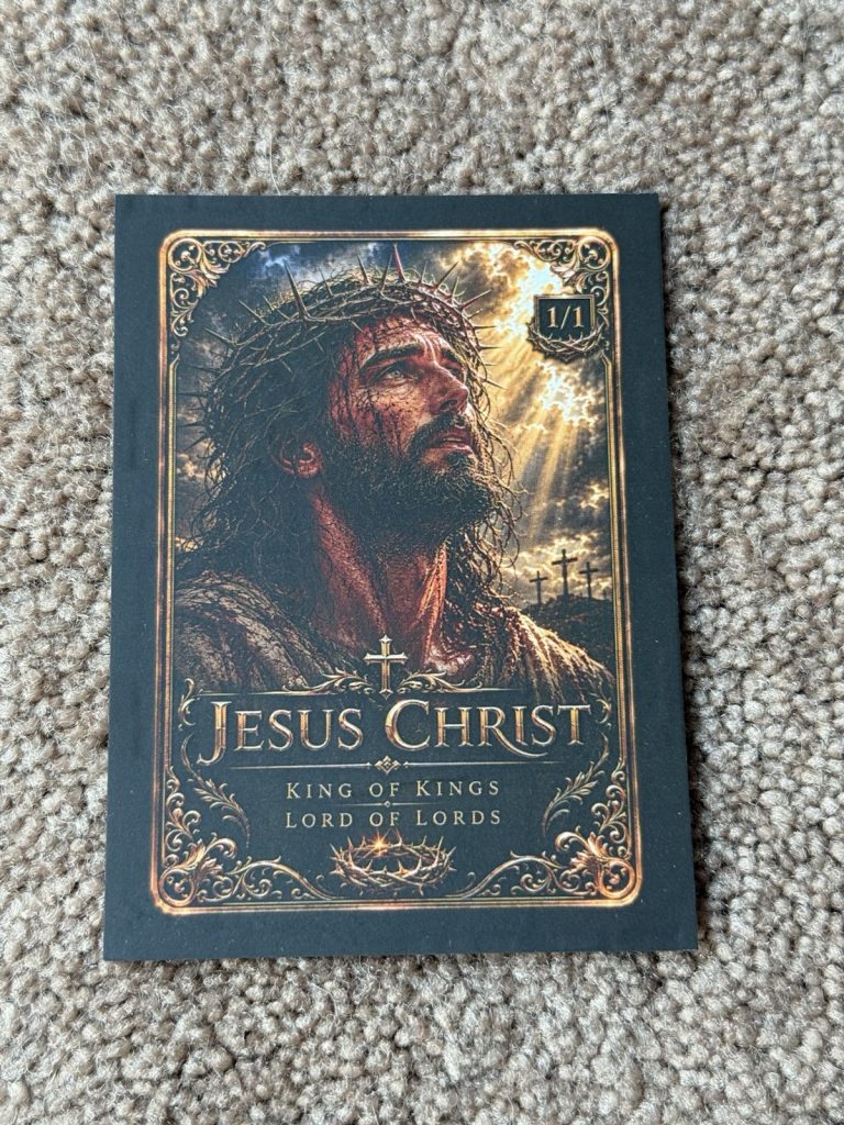 Jesus Christ 1/1 Crown of Thorns Art Card King of Kings Passion Christian Card