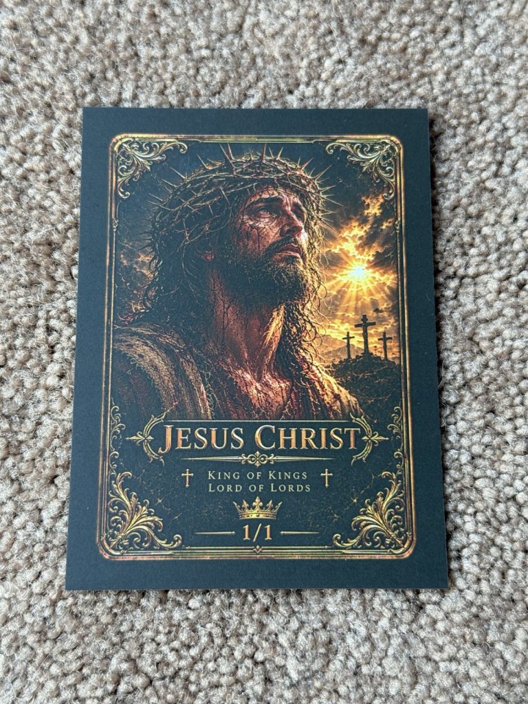 Jesus Christ 1/1 Art Card King of Kings Crown of Thorns Calvary Christian Card