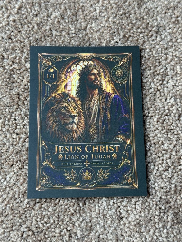 Jesus Christ Lion of Judah 1/1 Art Card King of Kings Revelation 5:5 Christian