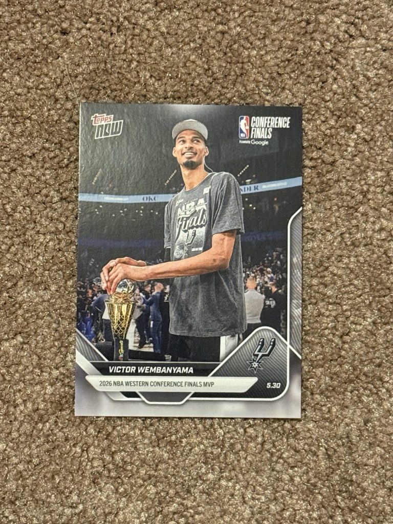 2025-26 Topps Now Victor Wembanyama Spurs #324 Western Conference Finals MVP
