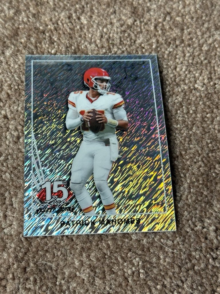 2025 Leaf 15th Anniversary Patrick Mahomes Silver Shimmer #90B-127 8/15 NSCC SP