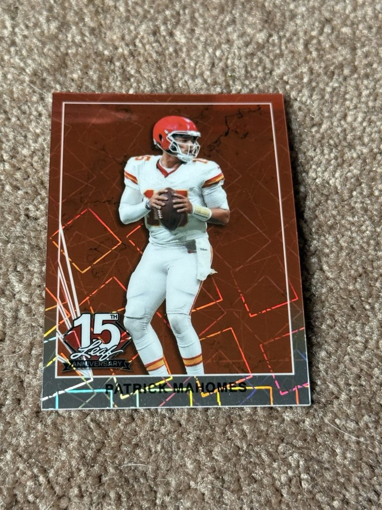 2025 Leaf 15th Anniversary Patrick Mahomes Silver #90B-127 3/4 NSCC SSP