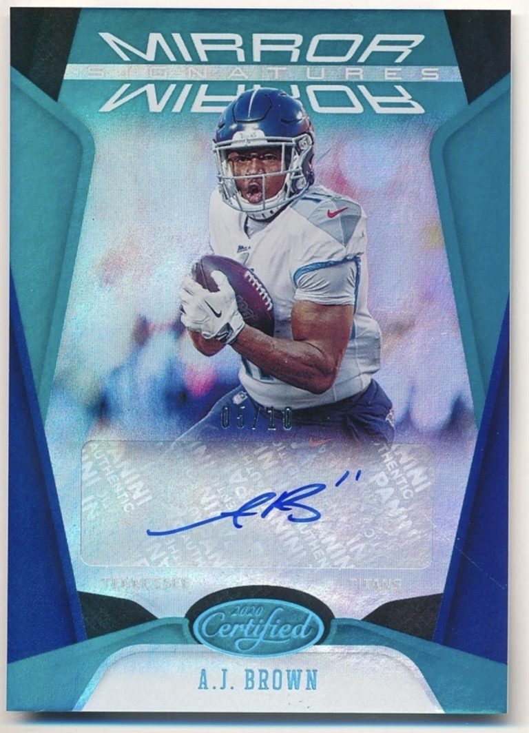2020 Panini Certified Mirror Signatures A.J. Brown #MS-AJB Auto /10 Titans