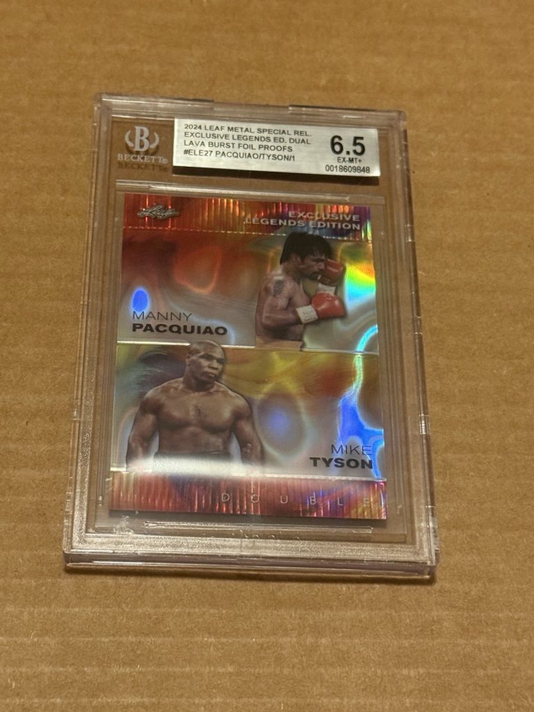 2024 Leaf Metal Tyson Pacquiao Dual Lava Burst 1/1 BGS 6.5 ELE27