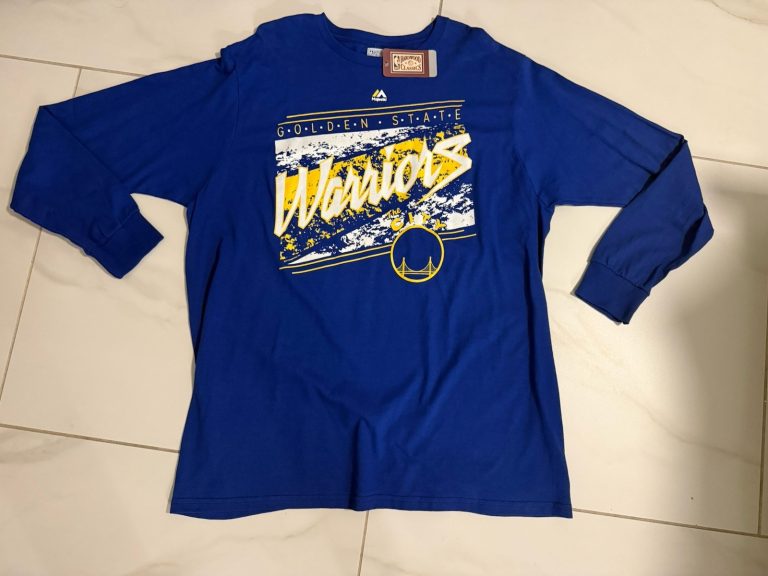 Majestic Golden State Warriors Hardwood Classics Tee Royal Blue NWT 2XL