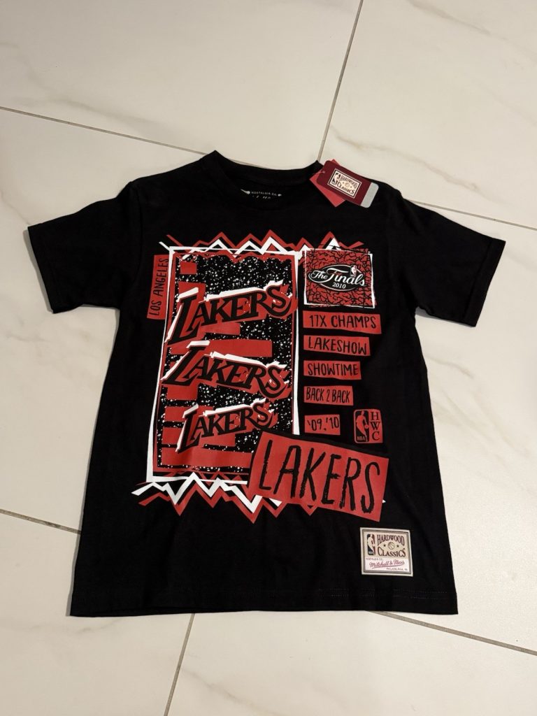 Mitchell & Ness Los Angeles Lakers 2010 Finals 17X Champs Tee Black NWT Small