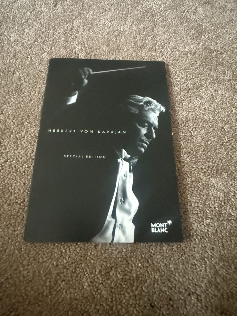 Montblanc Herbert Von Karajan Special Edition Booklet Brochure Pen Literature