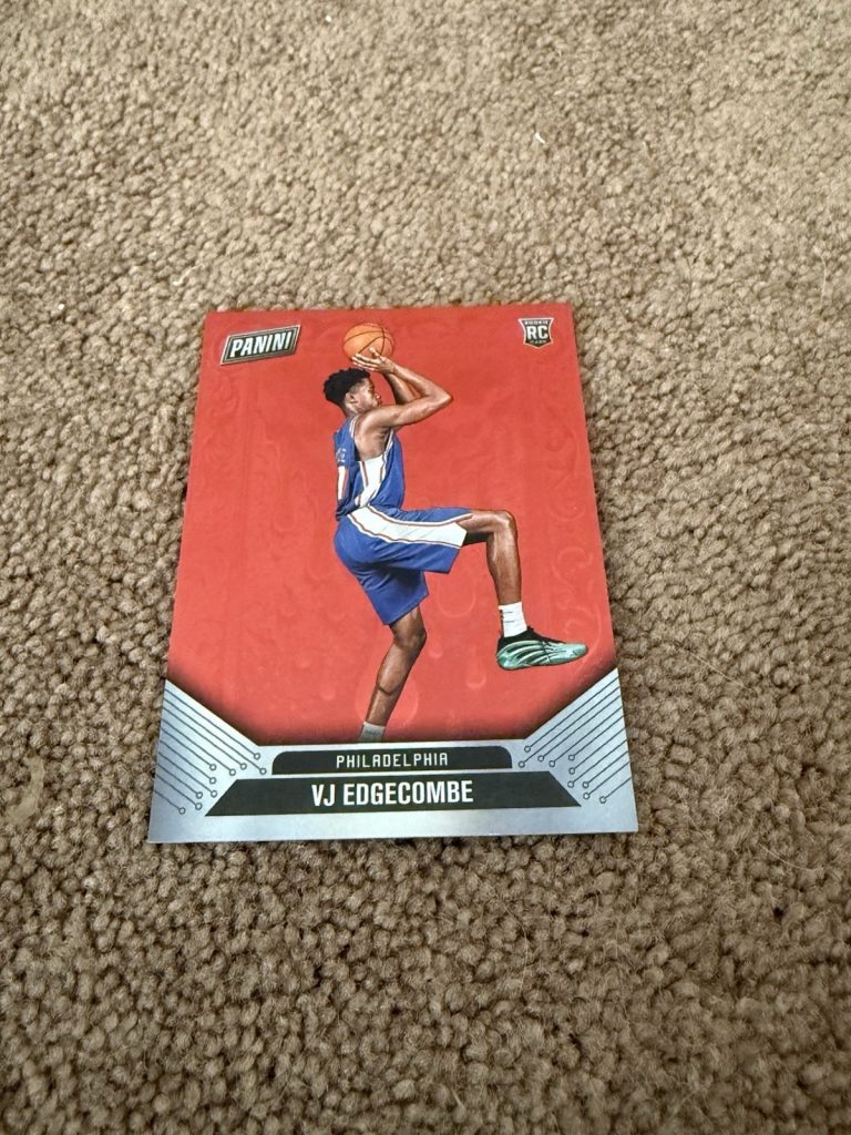 2025 Panini Cyber Monday VJ Edgecombe RC #CM16 /75 76ers Rookie Card