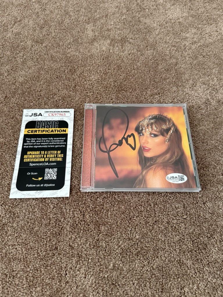 Taylor Swift Signed The Life of a Showgirl CD Album Autographed JSA Authentic