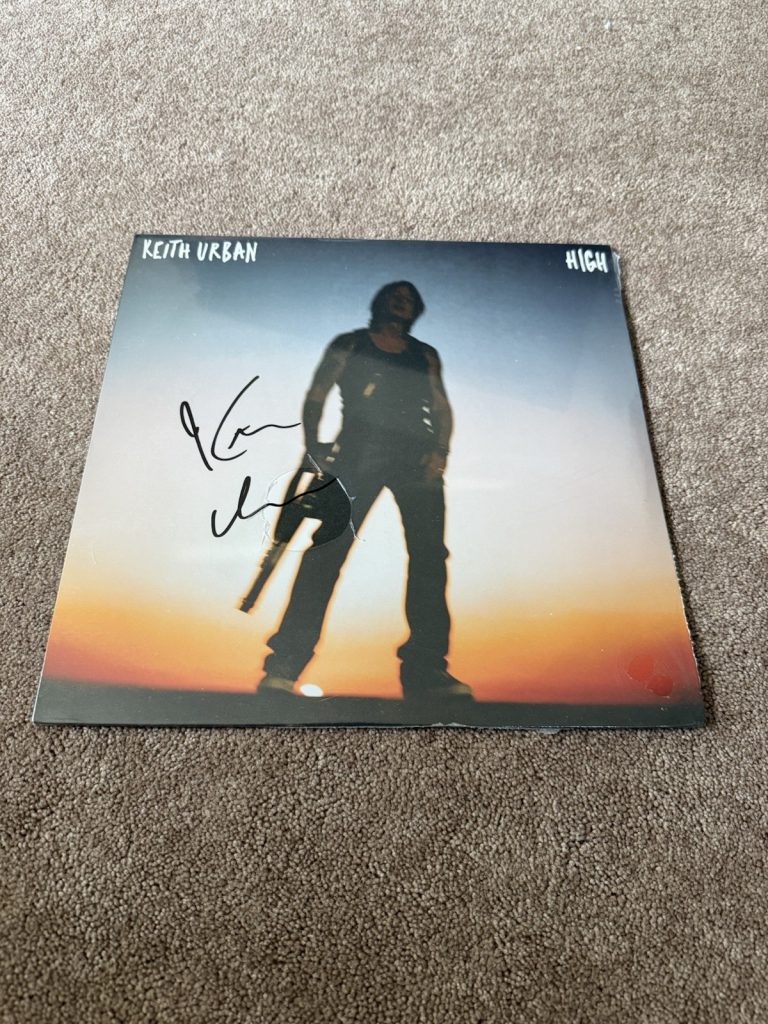 Keith Urban Signed HIGH Vinyl LP Album Autograph PSA COA Country