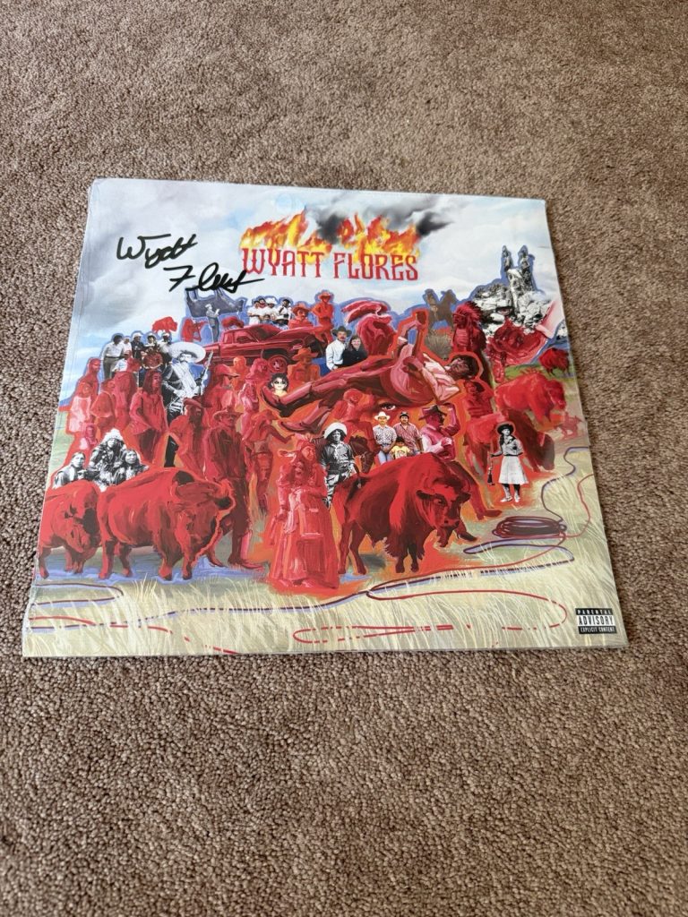 Wyatt Flores Signed Self-Titled Vinyl LP Album Autograph Beckett BAS COA