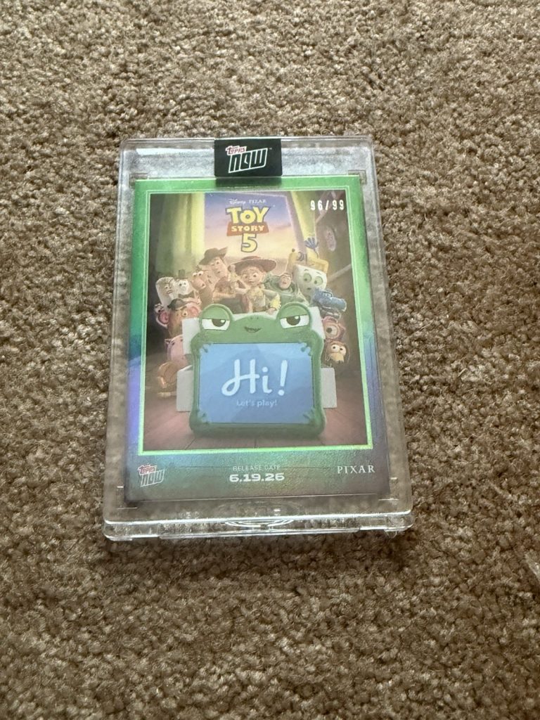2026 Topps Now Toy Story 5 #TS501 Green Parallel /99 Disney Pixar 96/99 Movie