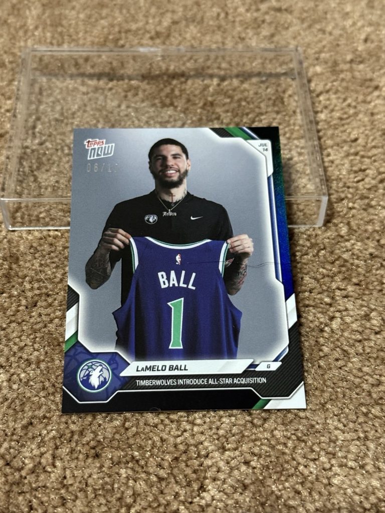 2026 Topps NOW LaMelo Ball #OS01 Timberwolves Blue Parallel 06/10