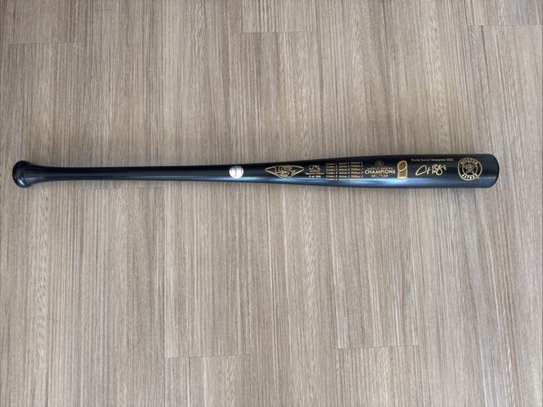 Alex Bregman Signed LE Black Bat #9/500 2022 WS Champs Astros Fanatics MLB COA