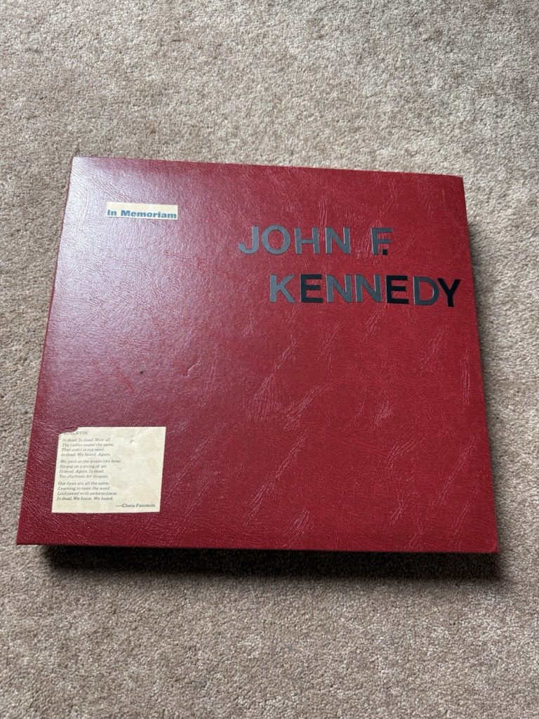 John F Kennedy Assassination Vintage Newspaper Scrapbook 1963 JFK RFK TIME LIFE