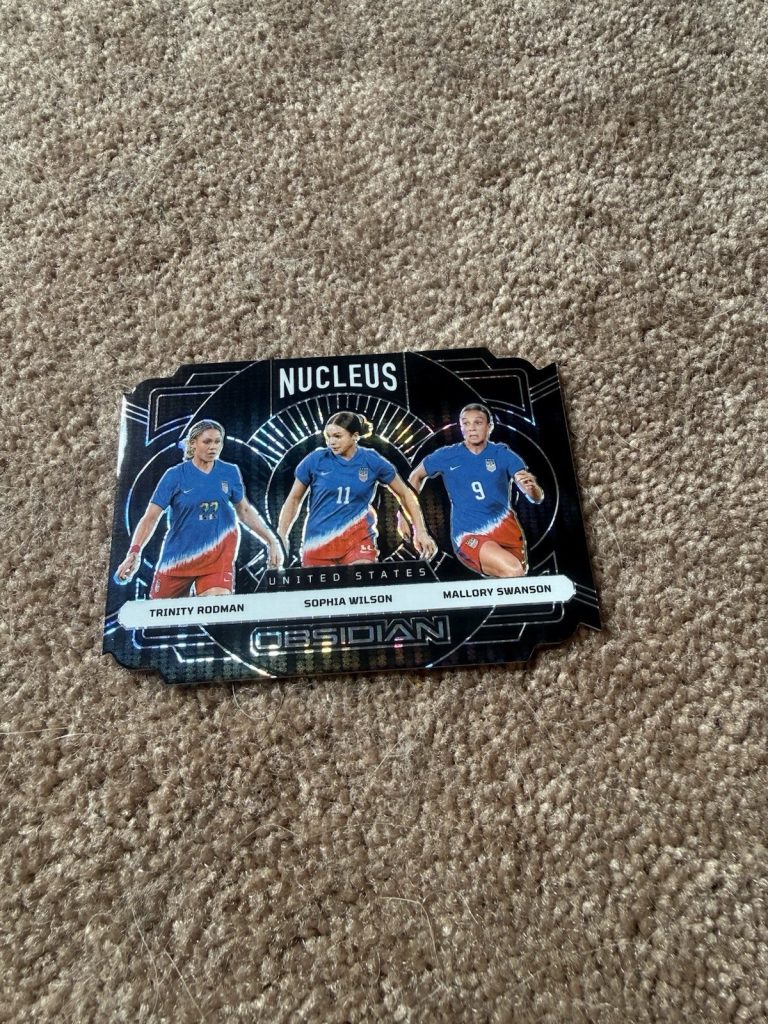 Rodman Wilson Swanson 2024-25 Panini Obsidian Nucleus USWNT #15 Die-Cut /11