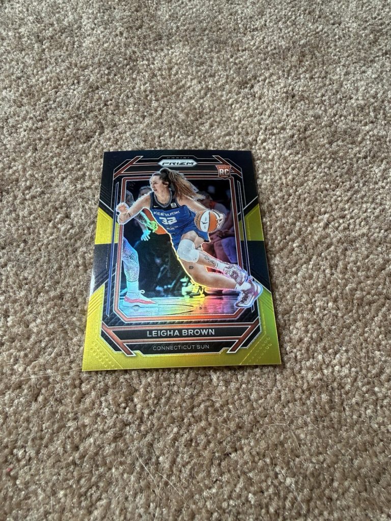 Leigha Brown 2023 Panini Prizm WNBA Black Gold #146 RC Rookie /5 Connecticut Sun