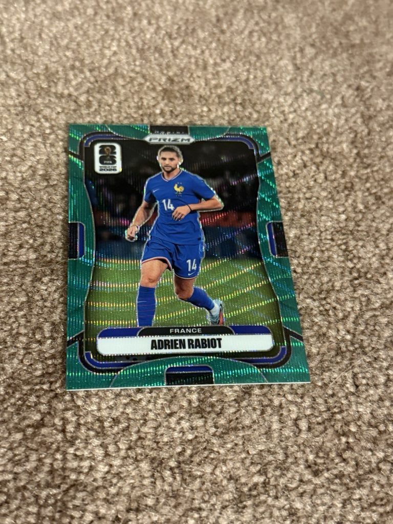 2026 Panini Prizm World Cup Adrien Rabiot #38 Green Wave /5 France Soccer