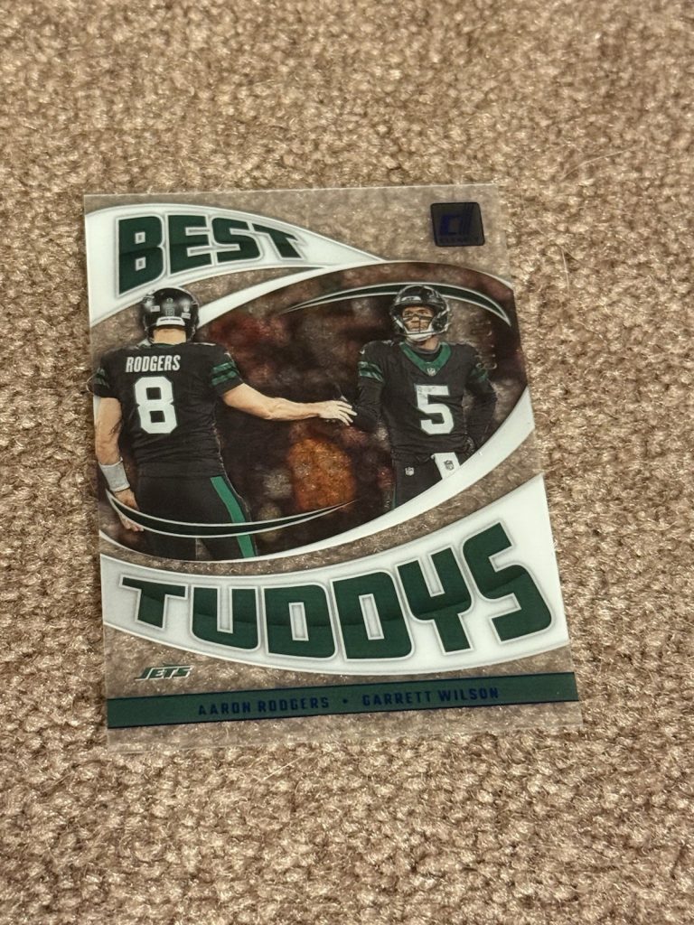 2024 Clearly Donruss Best Buddys Aaron Rodgers Garrett Wilson #6 /49 Jets