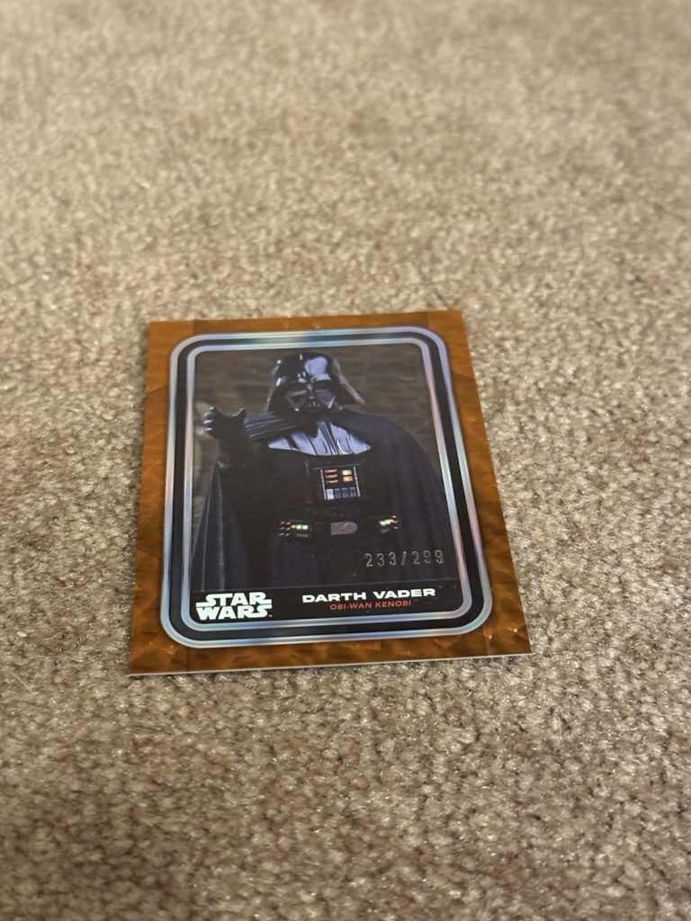 2024 Topps Star Wars Flagship Darth Vader #89 Orange /299 Obi-Wan Kenobi