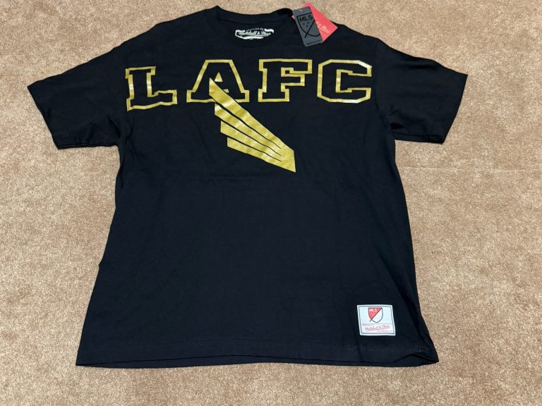 Mitchell & Ness LAFC Los Angeles FC MLS T-Shirt Black Gold Mens XL NWT Soccer