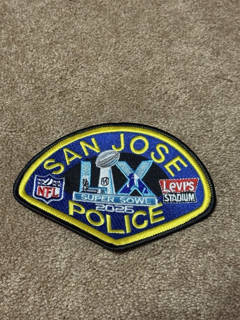San Jose Police Super Bowl LX 2026 Levi’s Stadium NFL Patch Embroidered SJPD