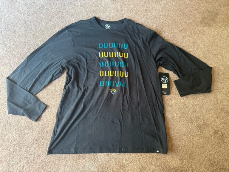 47 Brand Jacksonville Jaguars DUUUVAL T-Shirt Black XL NFL Football Duval Tee