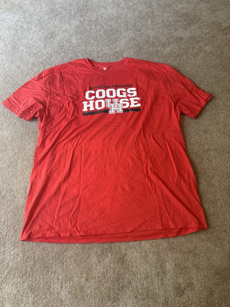 Houston Cougars Coogs House T-Shirt Mens 3XL Red Fanatics NCAA College