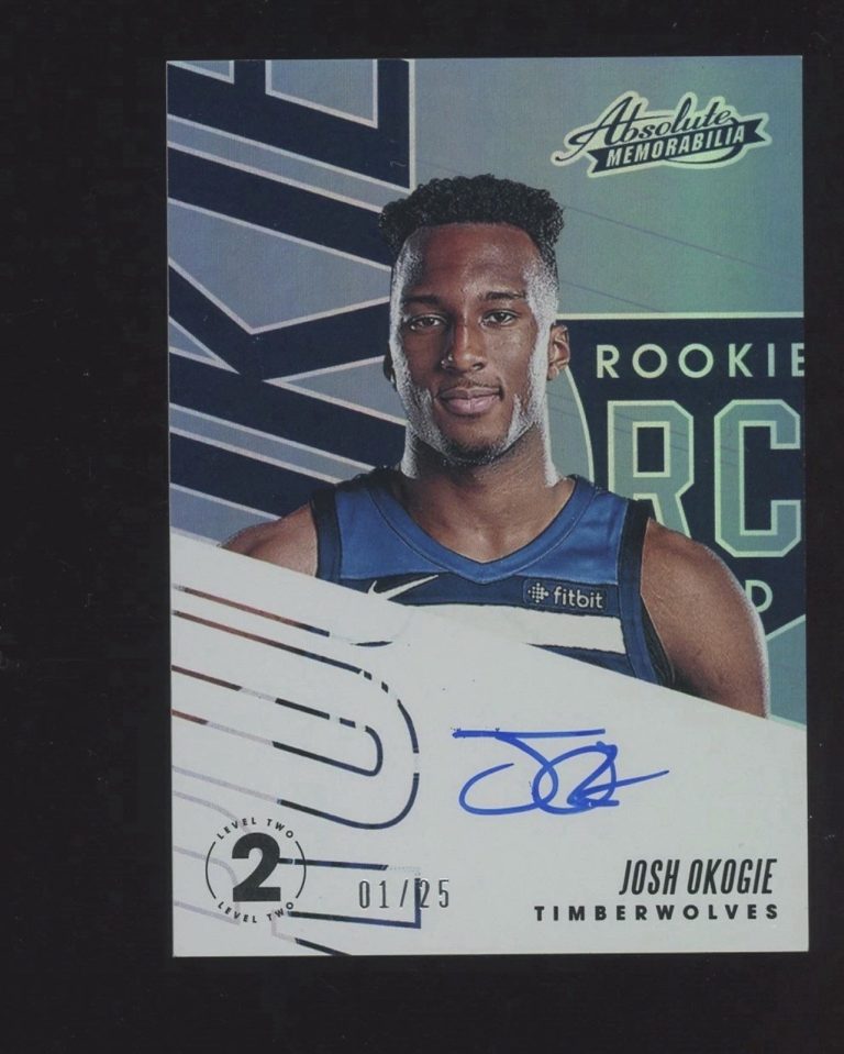 2018-19 Panini Absolute Memorabilia Josh Okogie Rookie Auto /25 Timberwolves