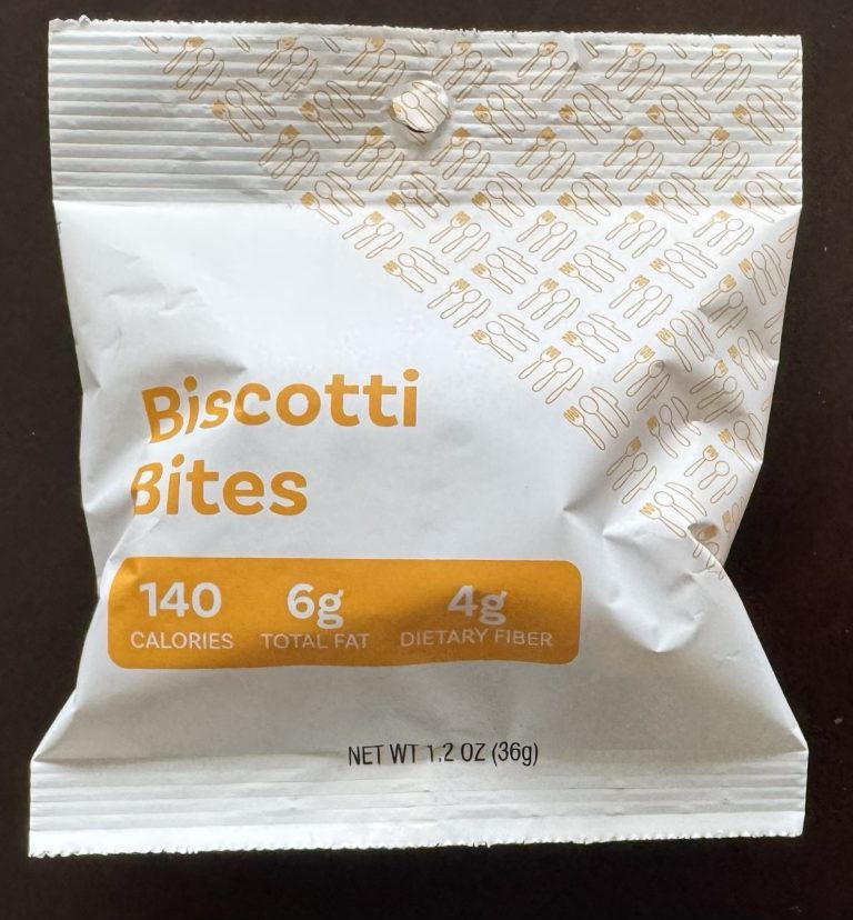 Nutrisystem Biscotti Bites Breakfast Lot Of 25 Bags New In Bag NIB 1/3/27