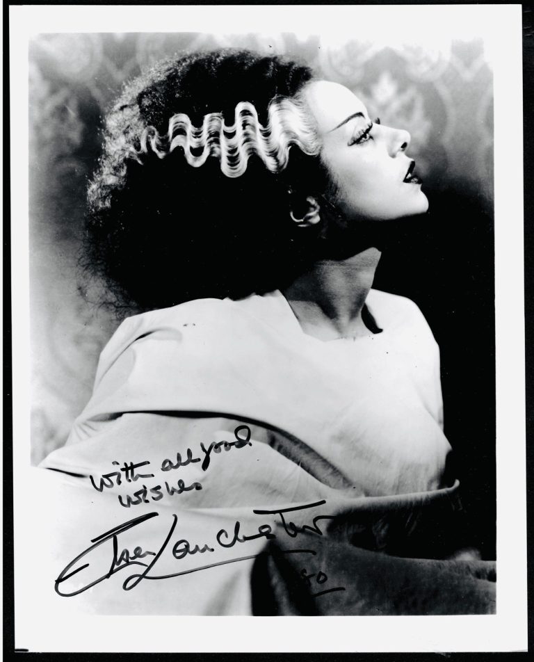 Elsa Lanchester Signed Autographed Bride Of Frankenstein 8x10 Photo JSA Cert